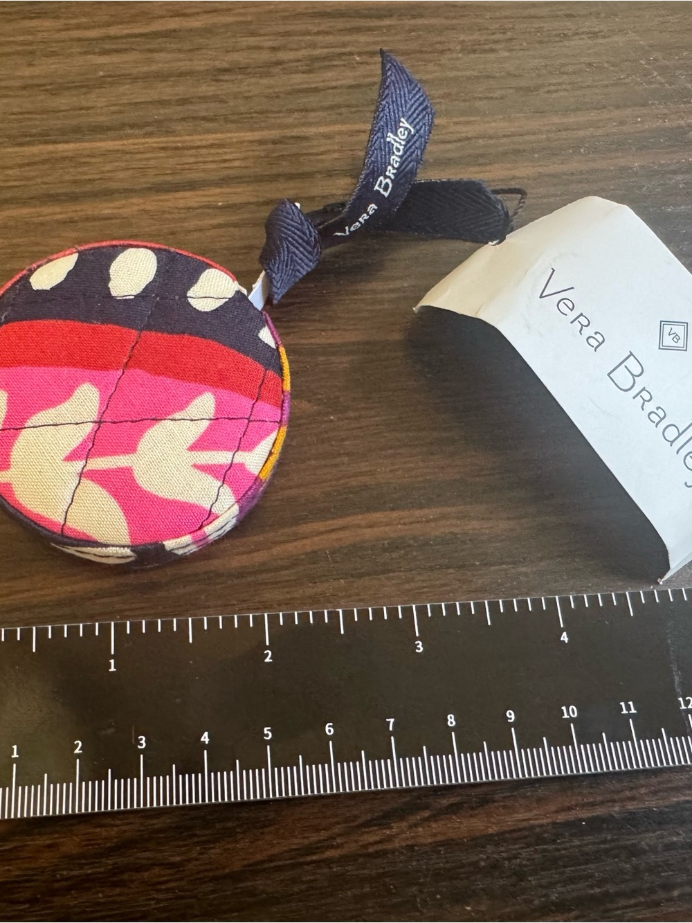 NWT Vera Bradley Pull Out Tap Measure Pattern Painted Paisley Great Gift